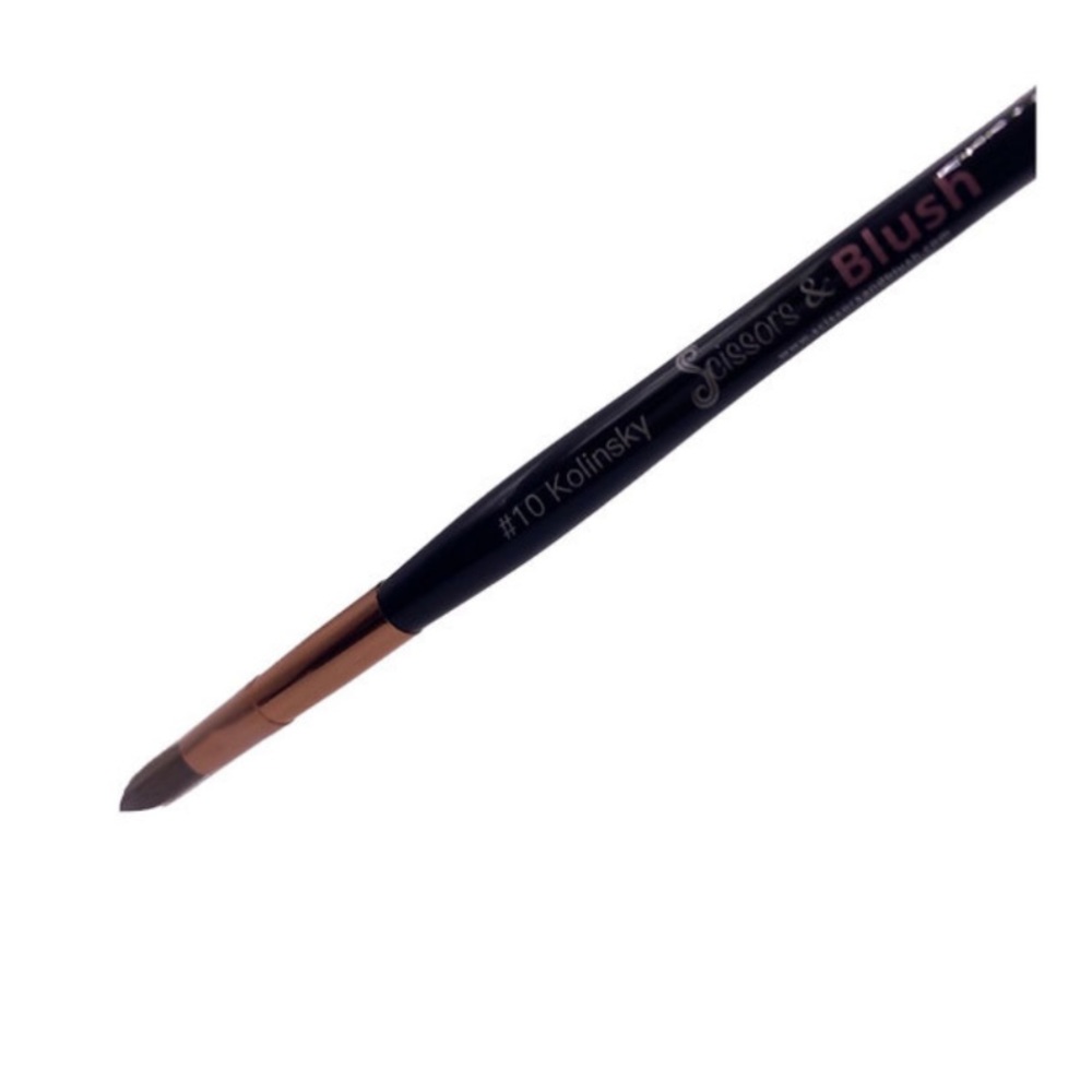 6 Kolinsky Nail Acrylic Brush size 10 NEW!